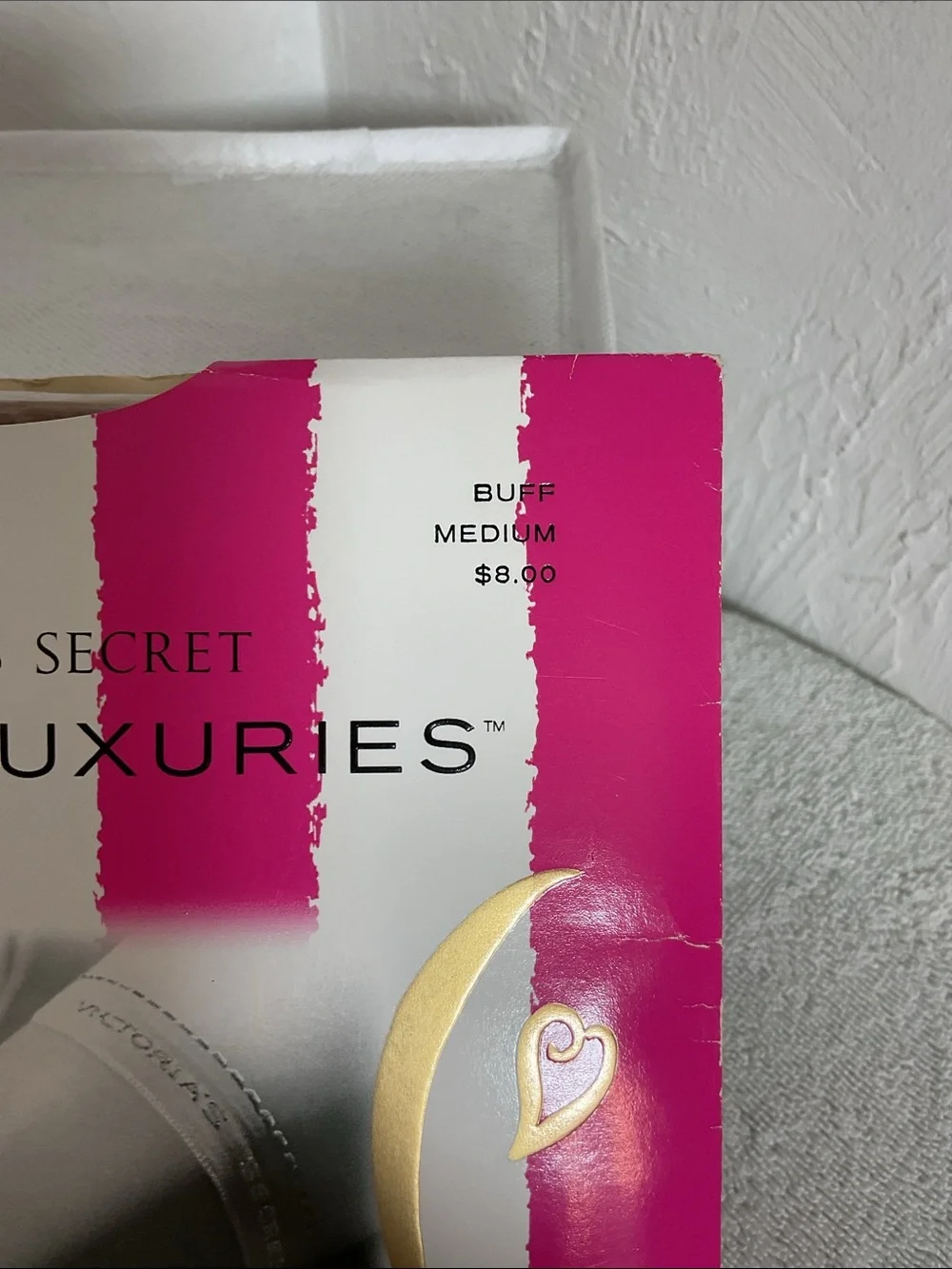 Vintage Victoria's Secret Lasting Luxuries Thigh Highs Stockings Size M Buff NWT